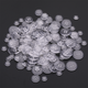 4-Hole Plastic Buttons, Clear - 100g